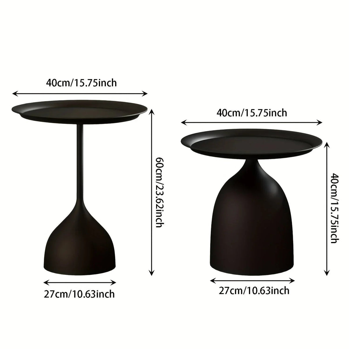 Coffee Table - Modern Metal Round