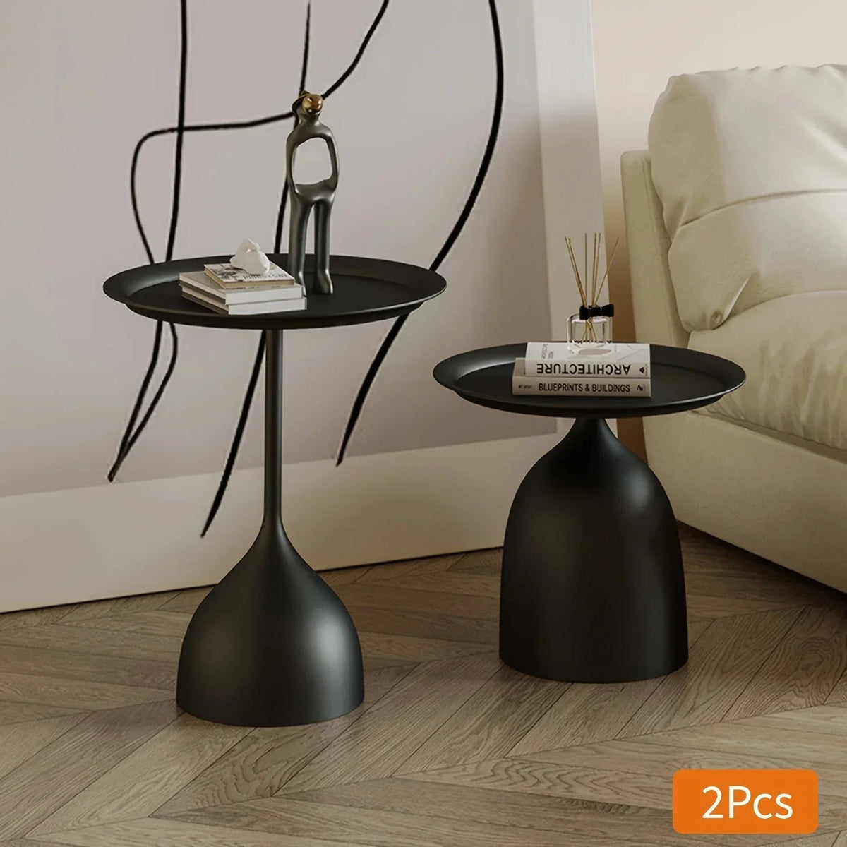 Coffee Table - Modern Metal Round