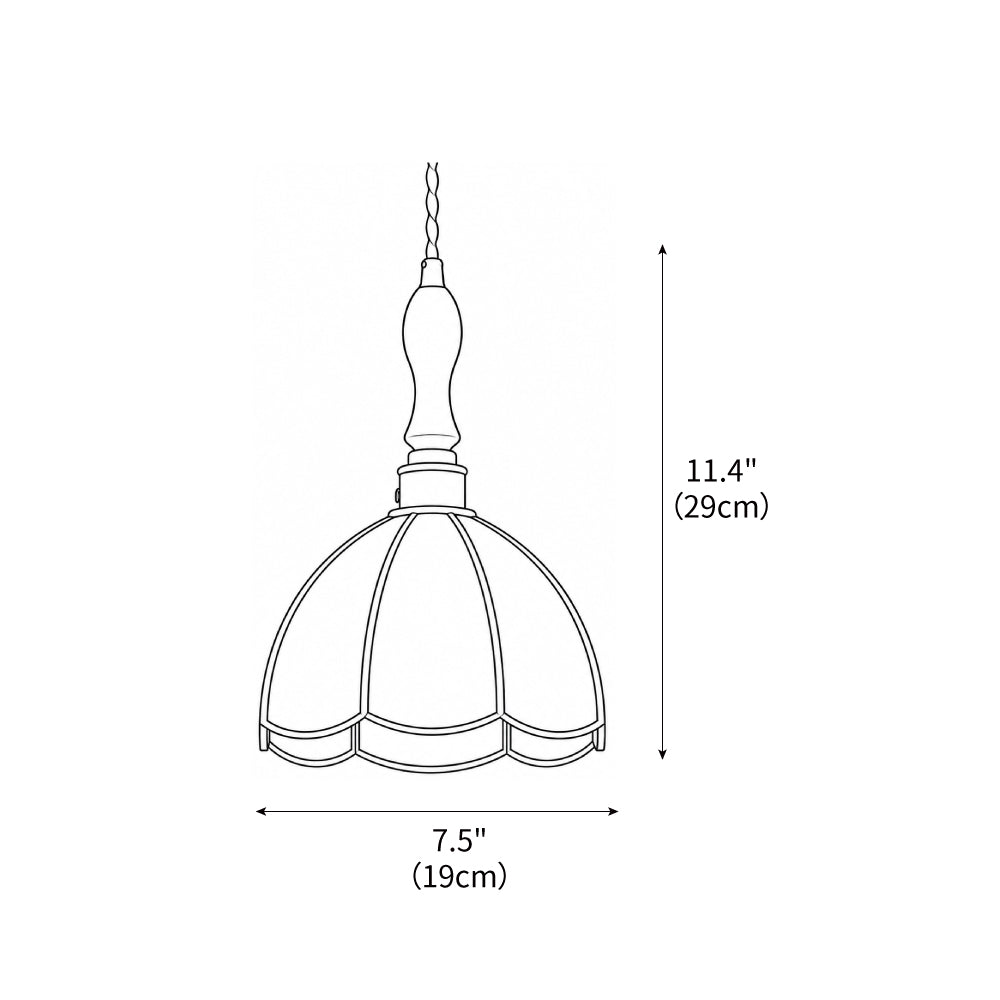 Colorful Stained Glass Pendant Light