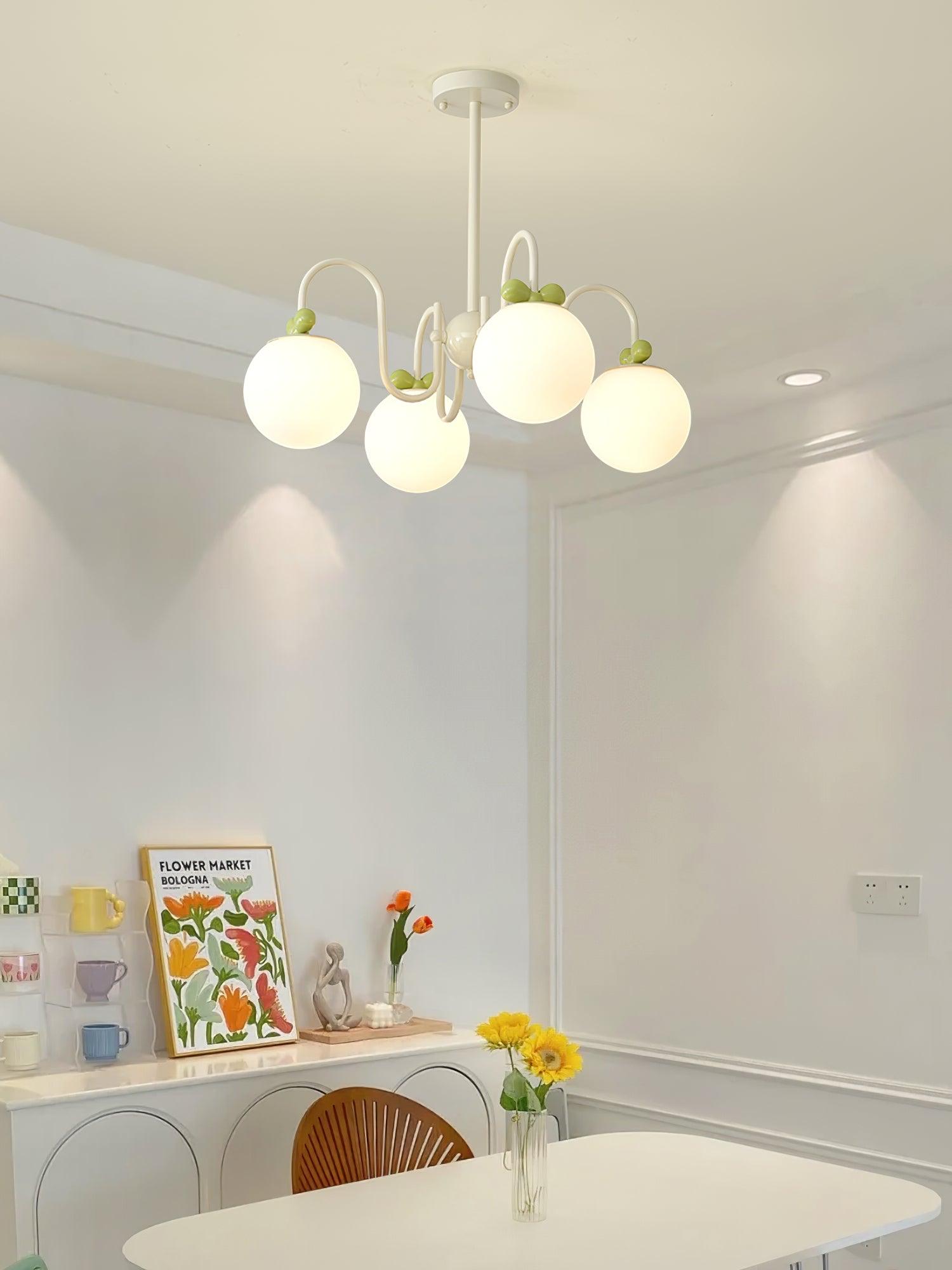 Cream Cherry Chandelier