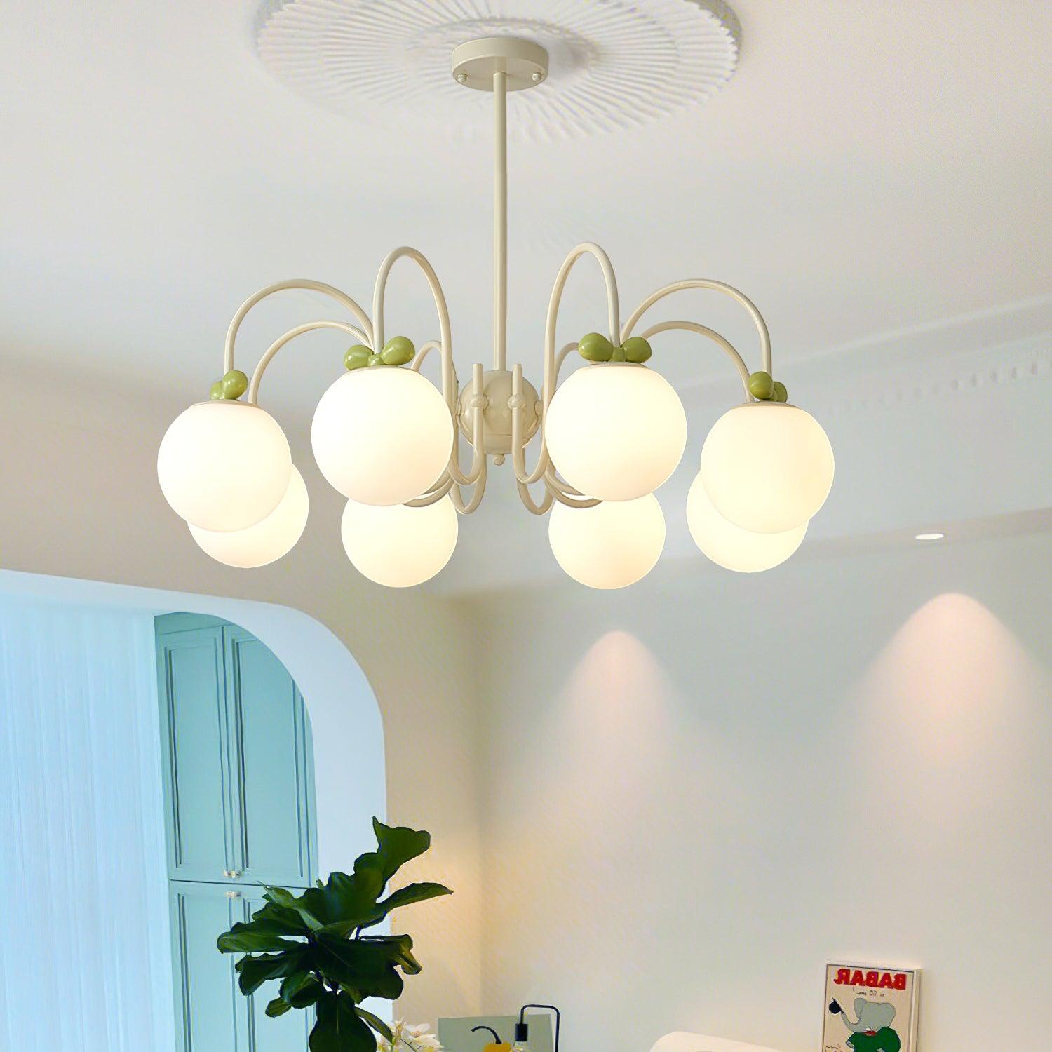 Cream Cherry Chandelier