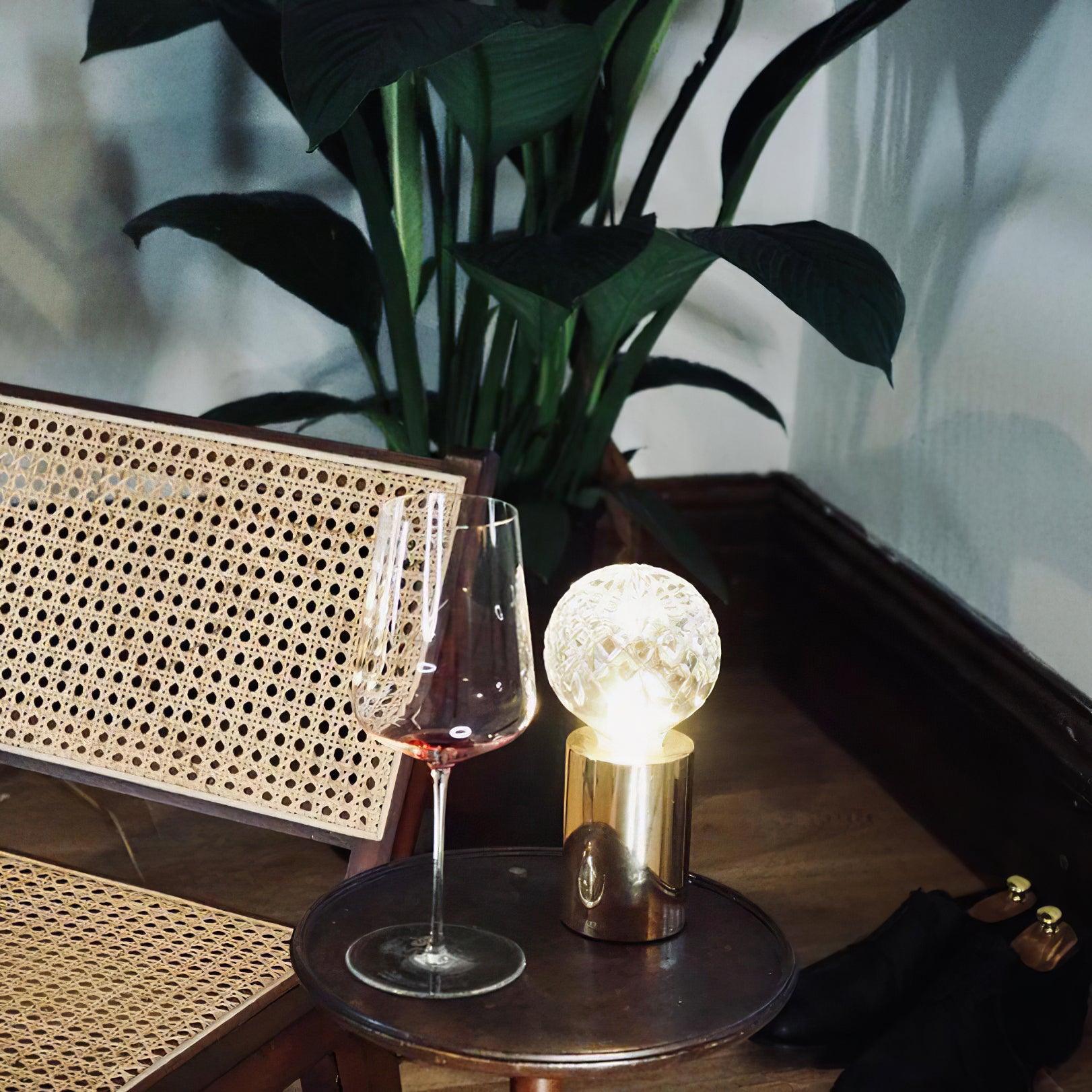 Crystal Bulb Table Lamp 3.5″