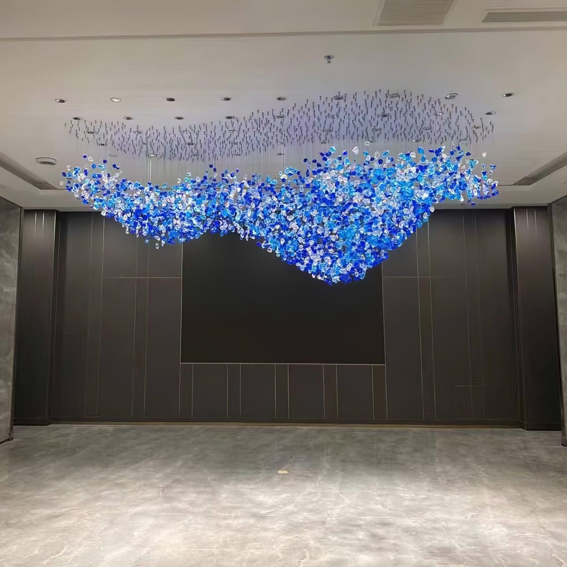 DIY Crystal Stone Chandeliers