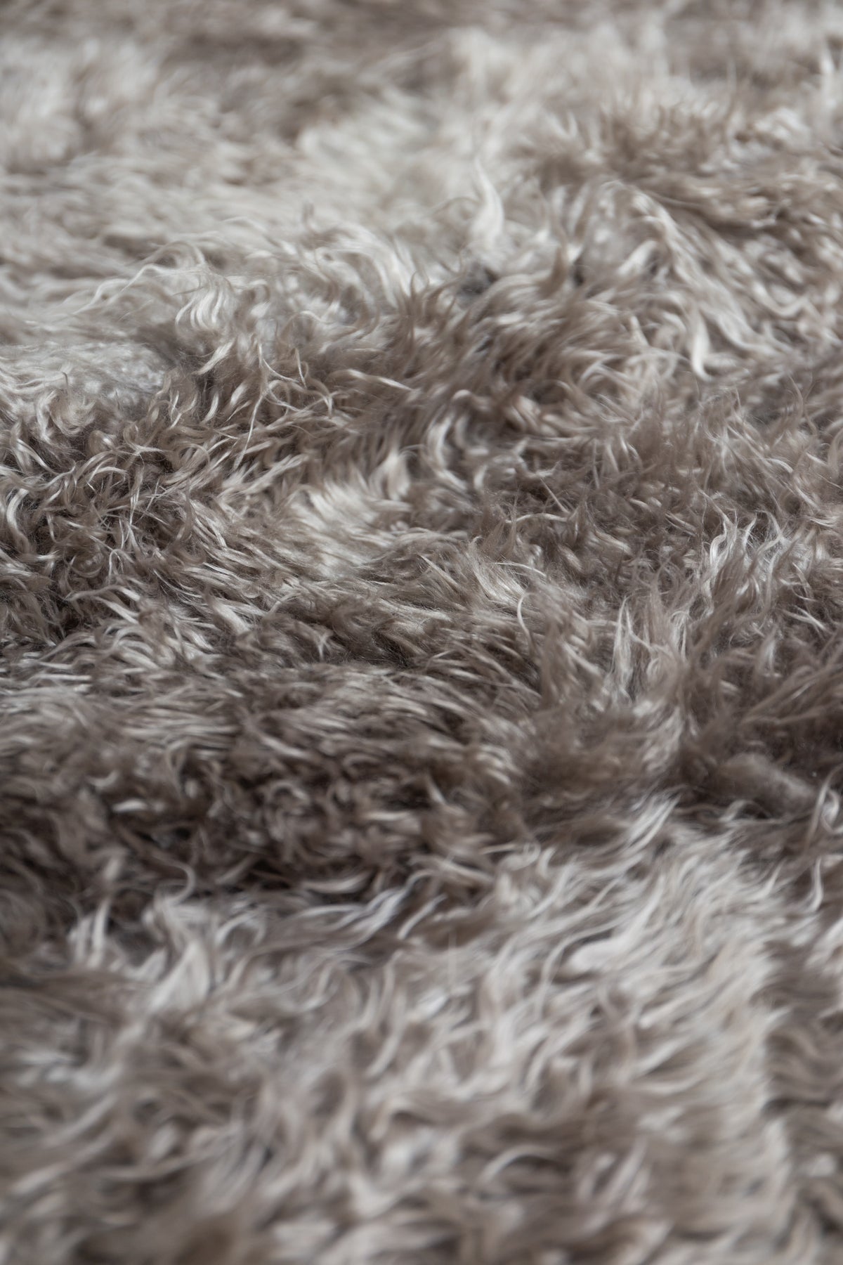 CURLY GOATSKIN RUG – Silver Grey - Homelosophy, view 2