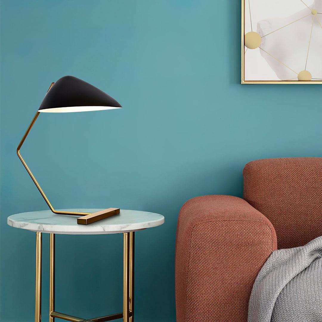 Curvilinear Mid-Century Table Lamp 18.1"