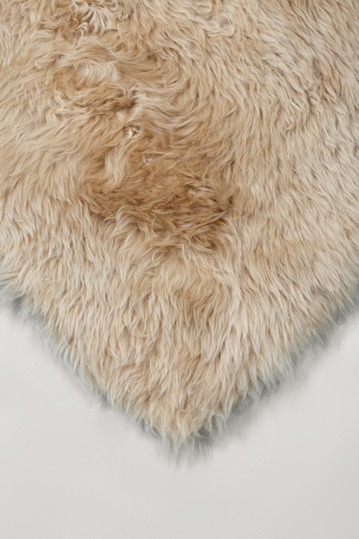 LONG HAIR - Beige Camel Sheepskin Rug - Homelosophy, view 5