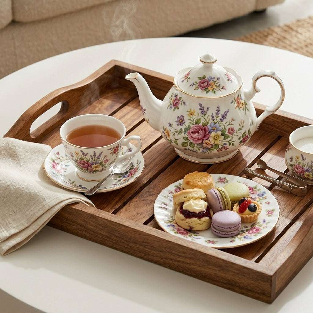 Rectangular Mango Wood Serving Tray Large — House of Avana, view 1 of 7