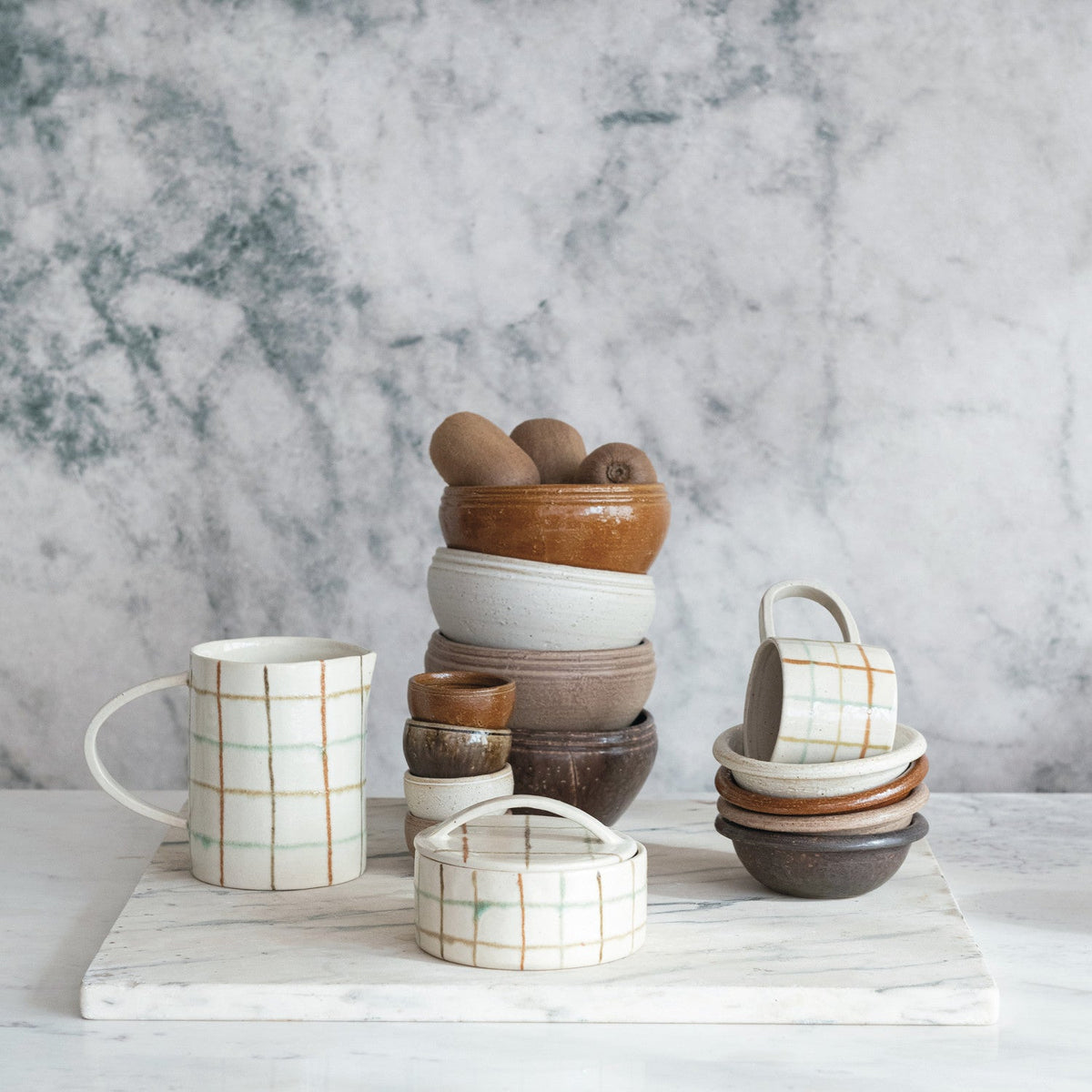 Vintage-Inspired Reactive Glaze Ceramic Stoneware Bowls by Rust & Cinder – view 2