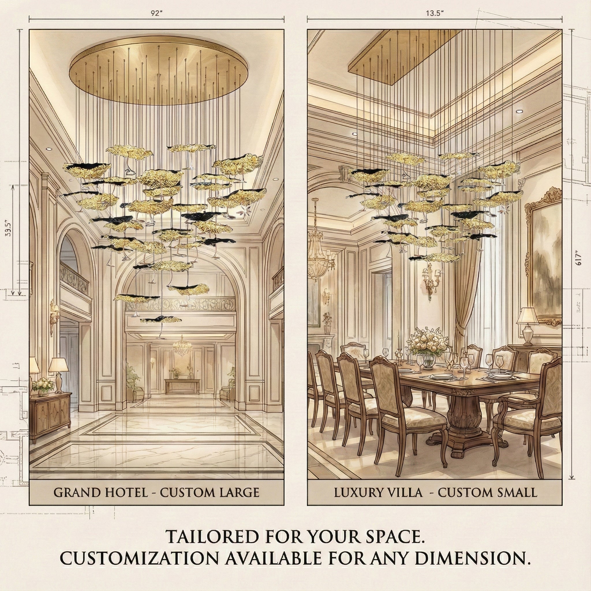 DIY Aviary Constellation Chandelier