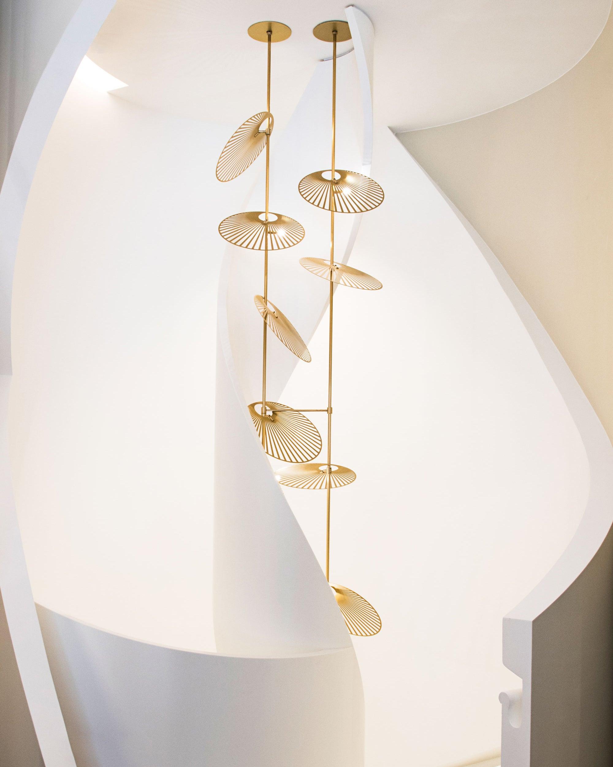DIY Leaf Chandelier