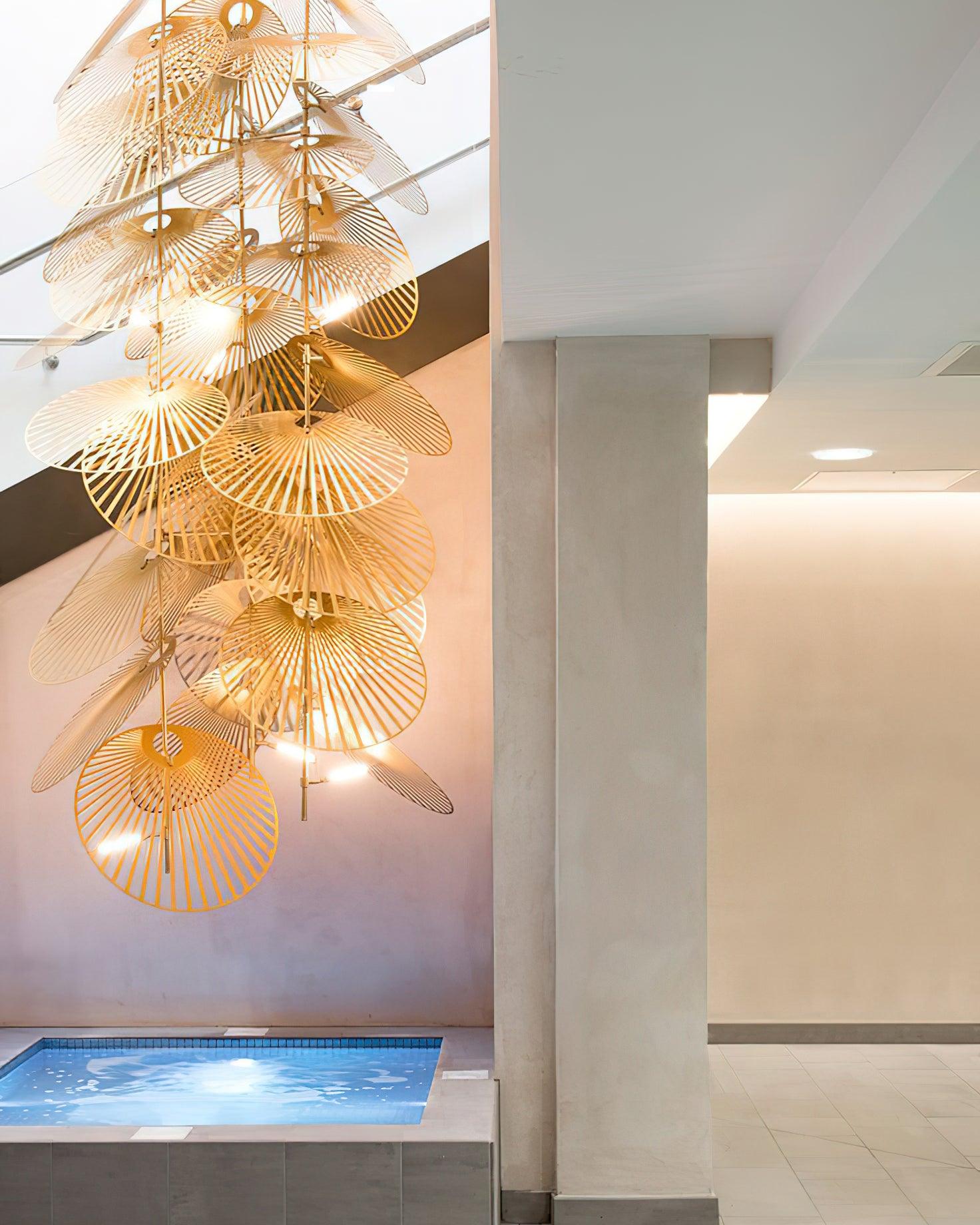 DIY Leaf Chandelier