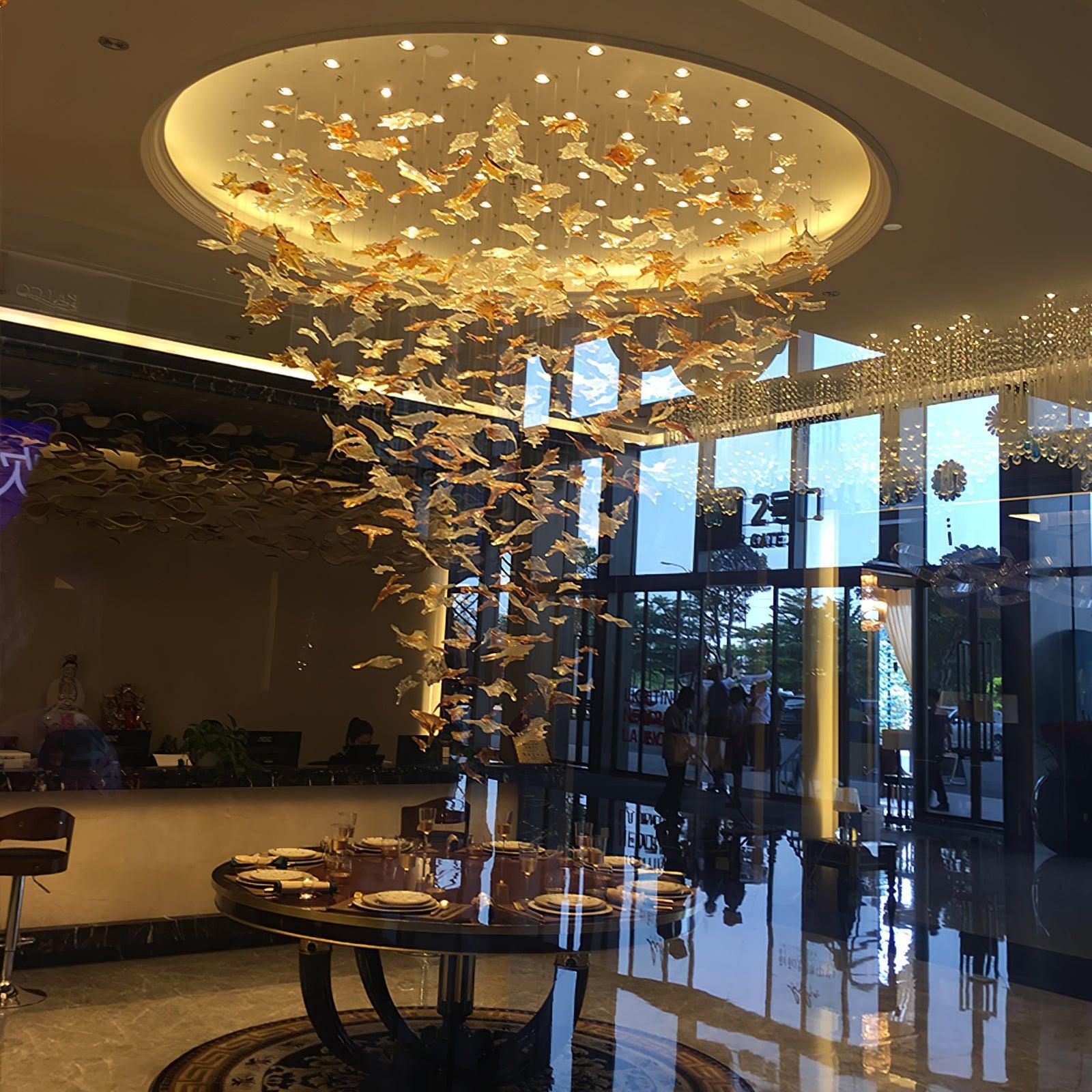 DIY Maple Leaf Chandelier