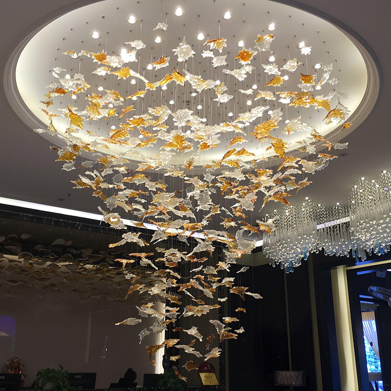 DIY Maple Leaf Chandelier