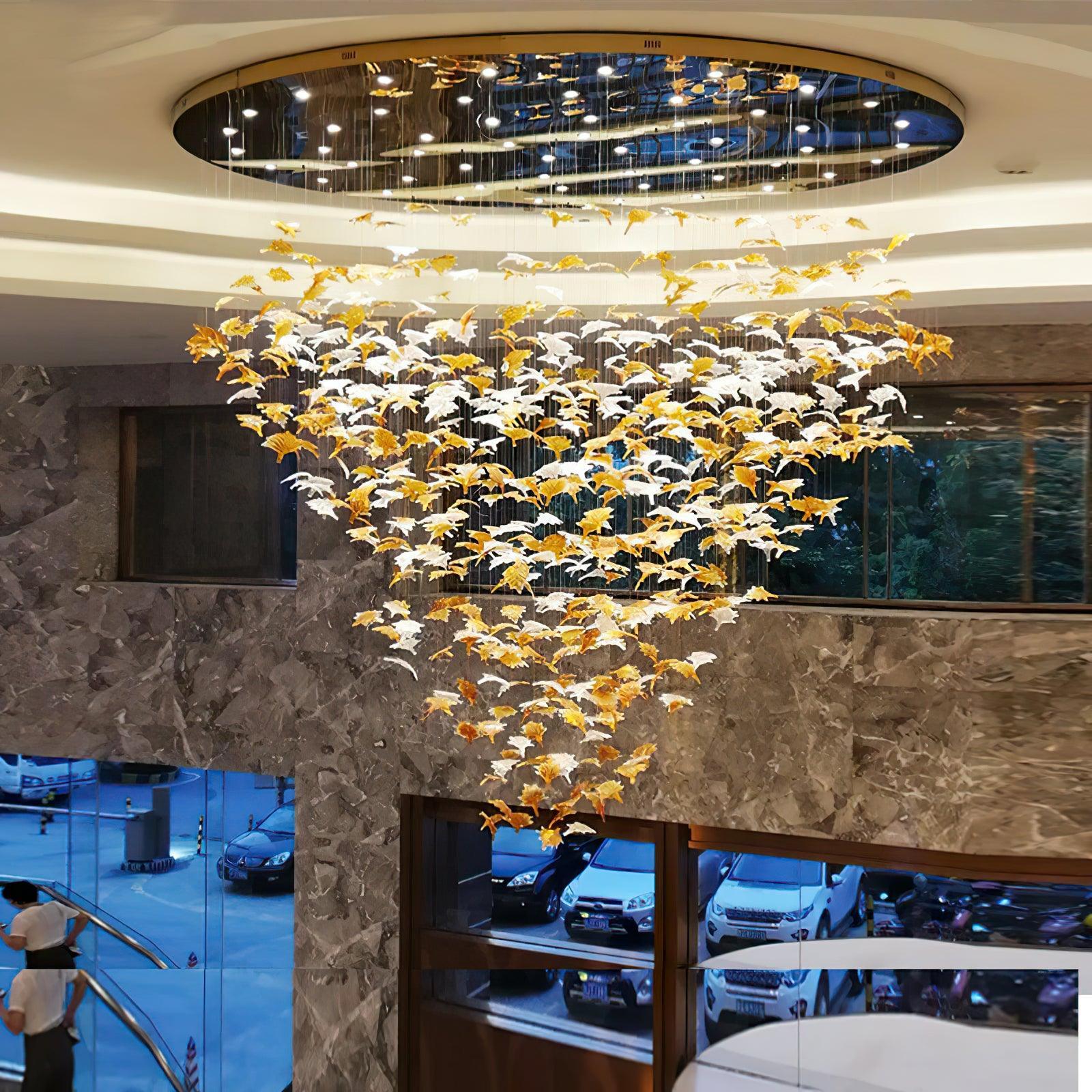 DIY Maple Leaf Chandelier