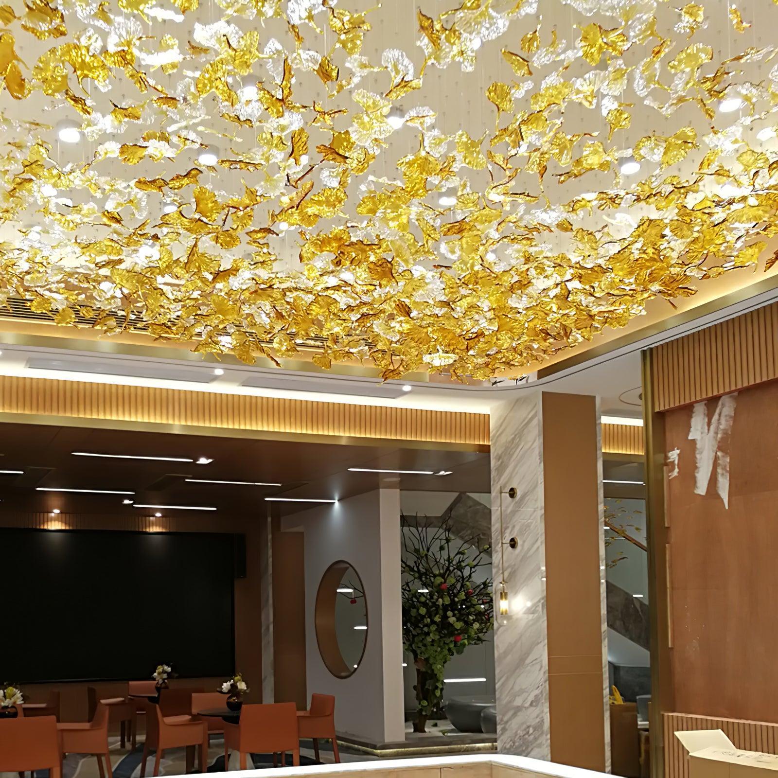 DIY Maple Leaf Chandelier