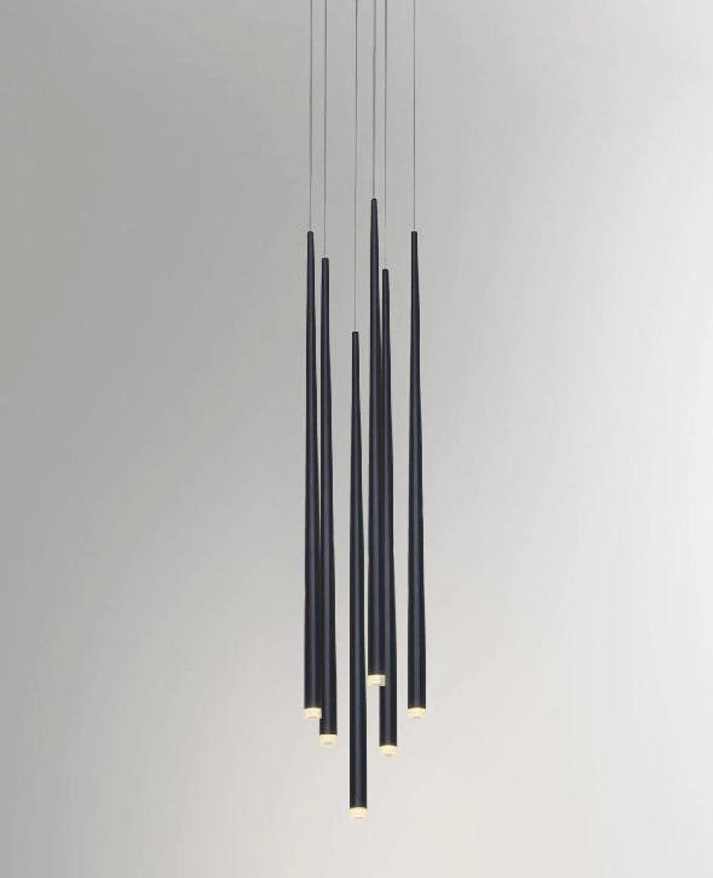 DIY Slender Cone Chandelier