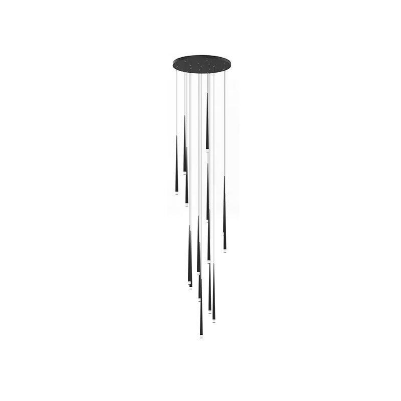 DIY Slender Cone Chandelier