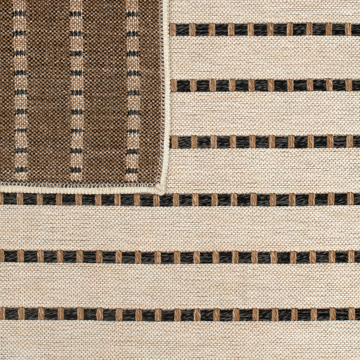 East Green Ottenby Dashed Stripe Outdoor Area Rug