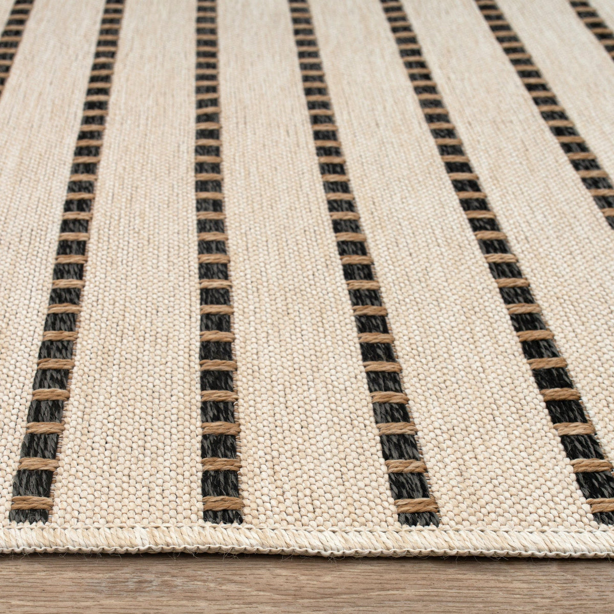 East Green Ottenby Dashed Stripe Outdoor Area Rug