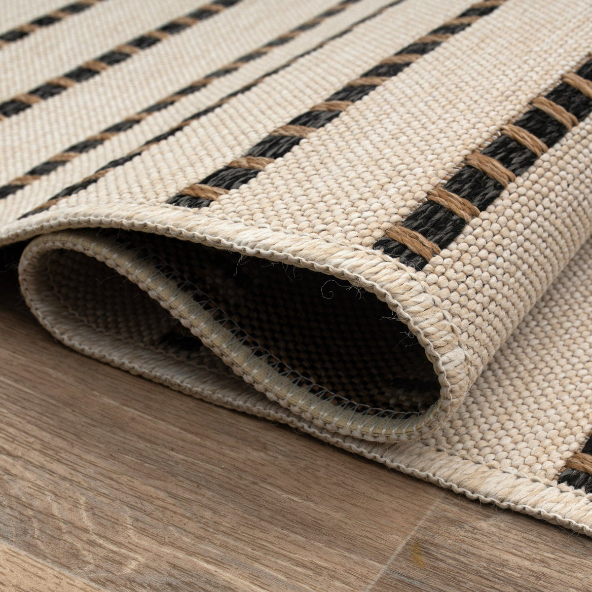 East Green Ottenby Dashed Stripe Outdoor Area Rug
