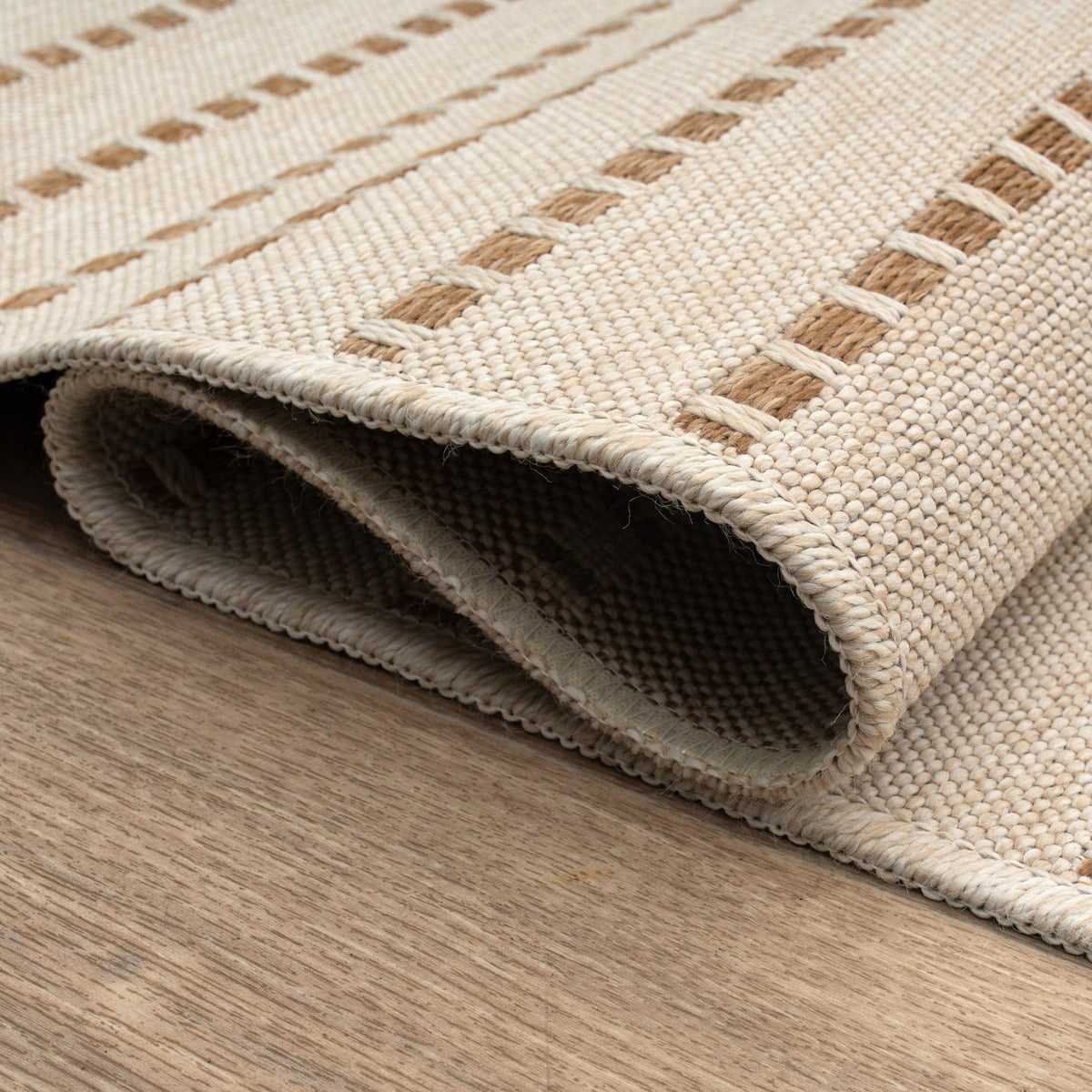 East Green Ottenby Dashed Stripe Outdoor Area Rug