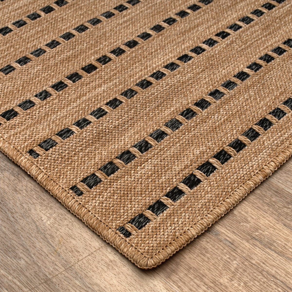 East Green Ottenby Dashed Stripe Outdoor Area Rug