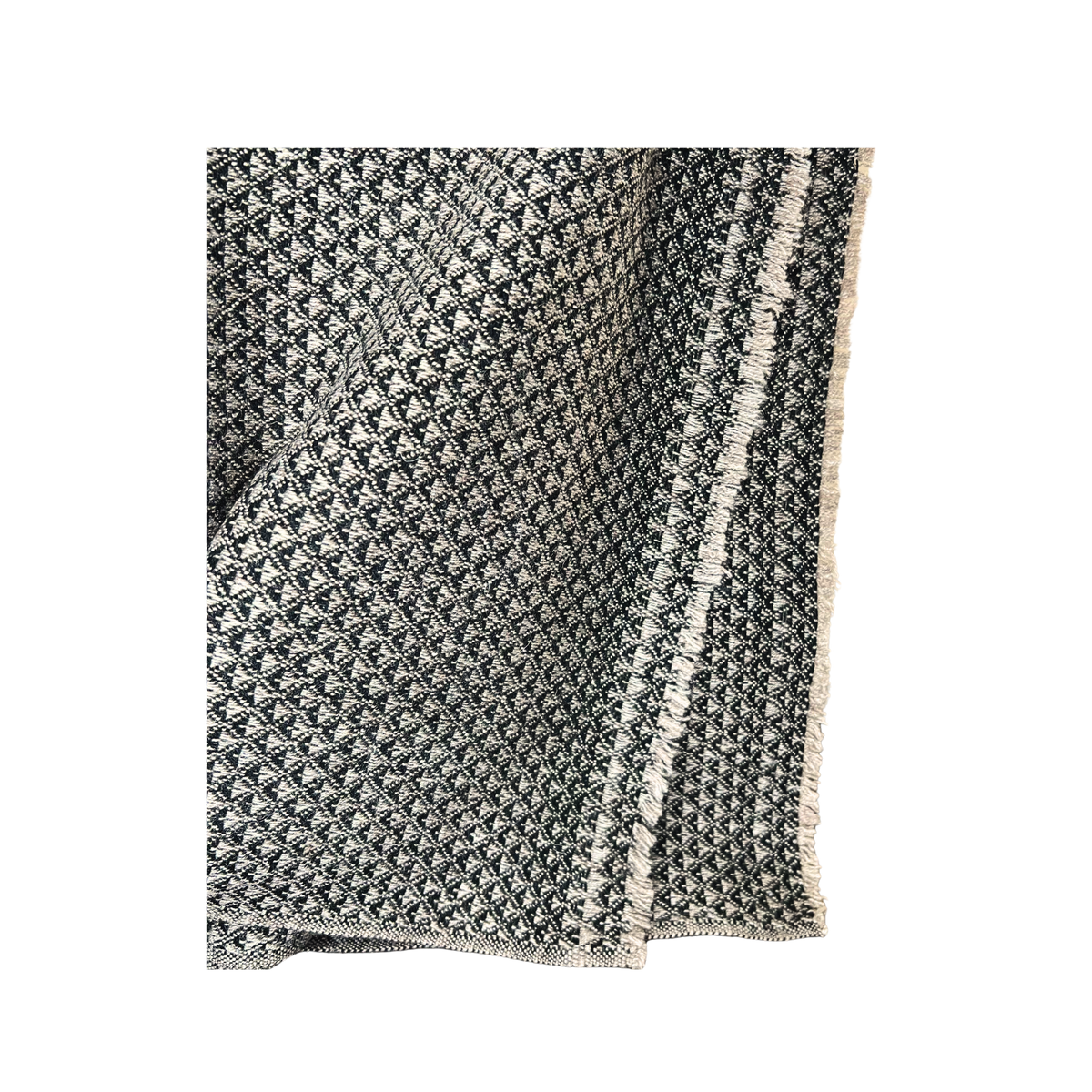 Dhanvi Patterned Cashmere Blanket - Charcoal - Source by Studio Skara
