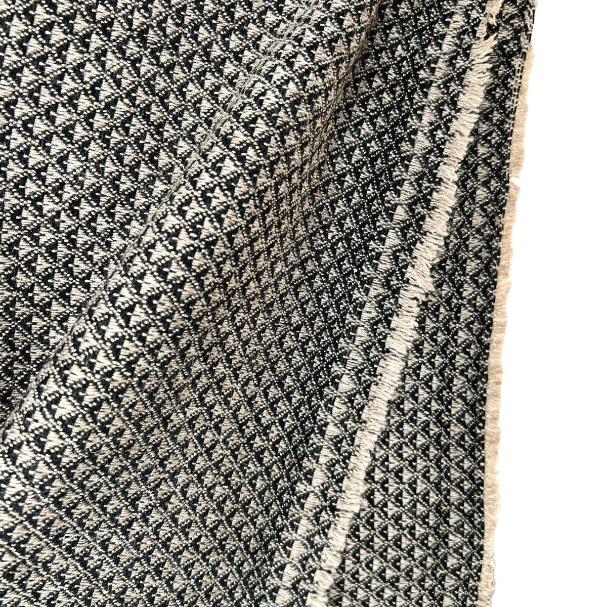 Dhanvi Patterned Cashmere Blanket - Charcoal - Source by Studio Skara, view 3