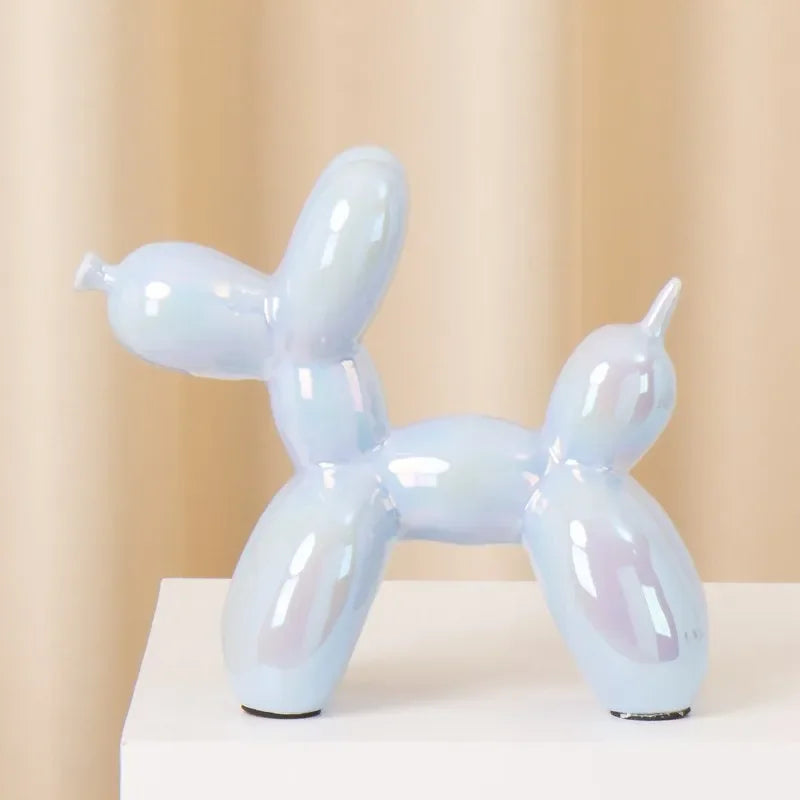Dog Figurine - Handmade Ceramic Orange