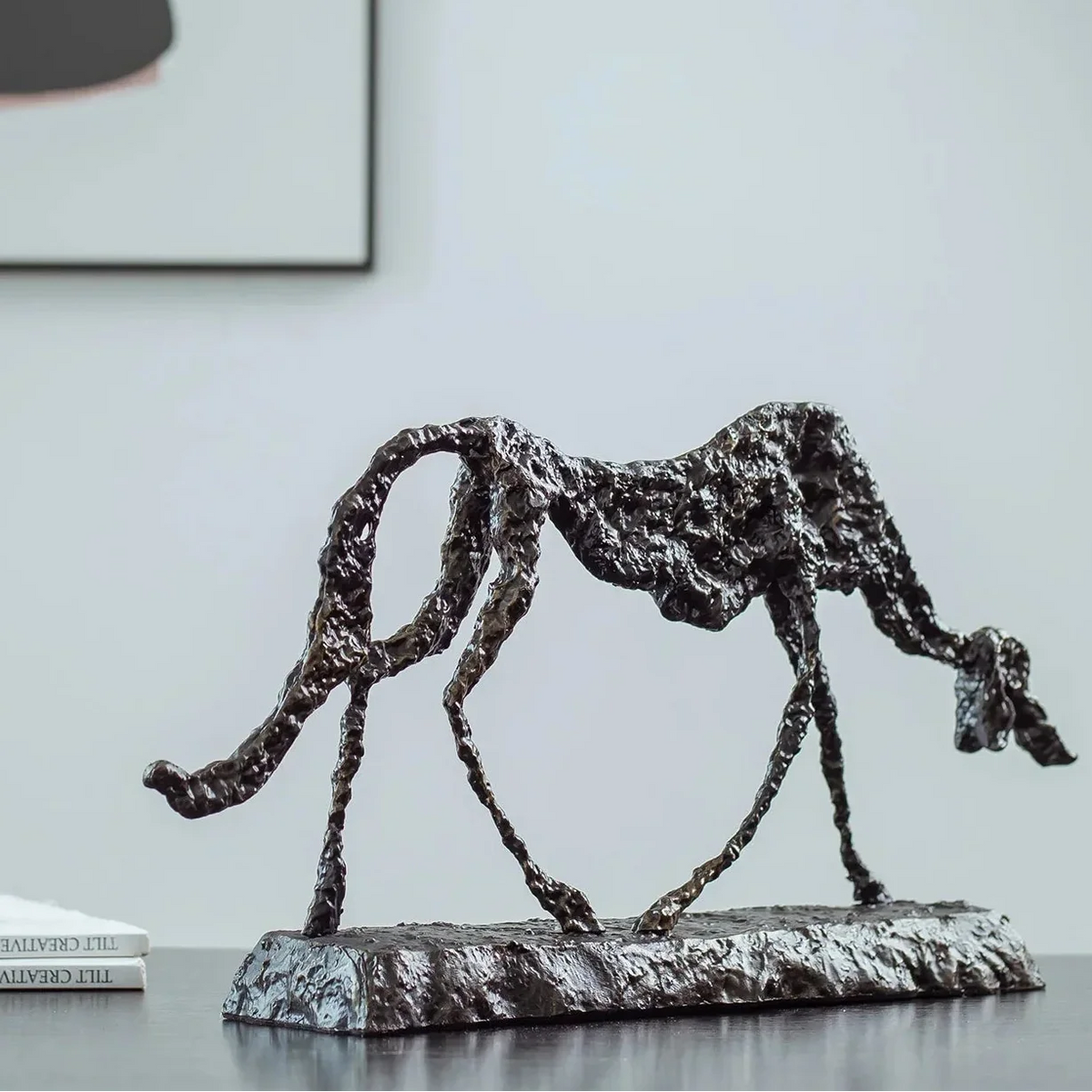 Dog Statue - Abstract Bronze Small