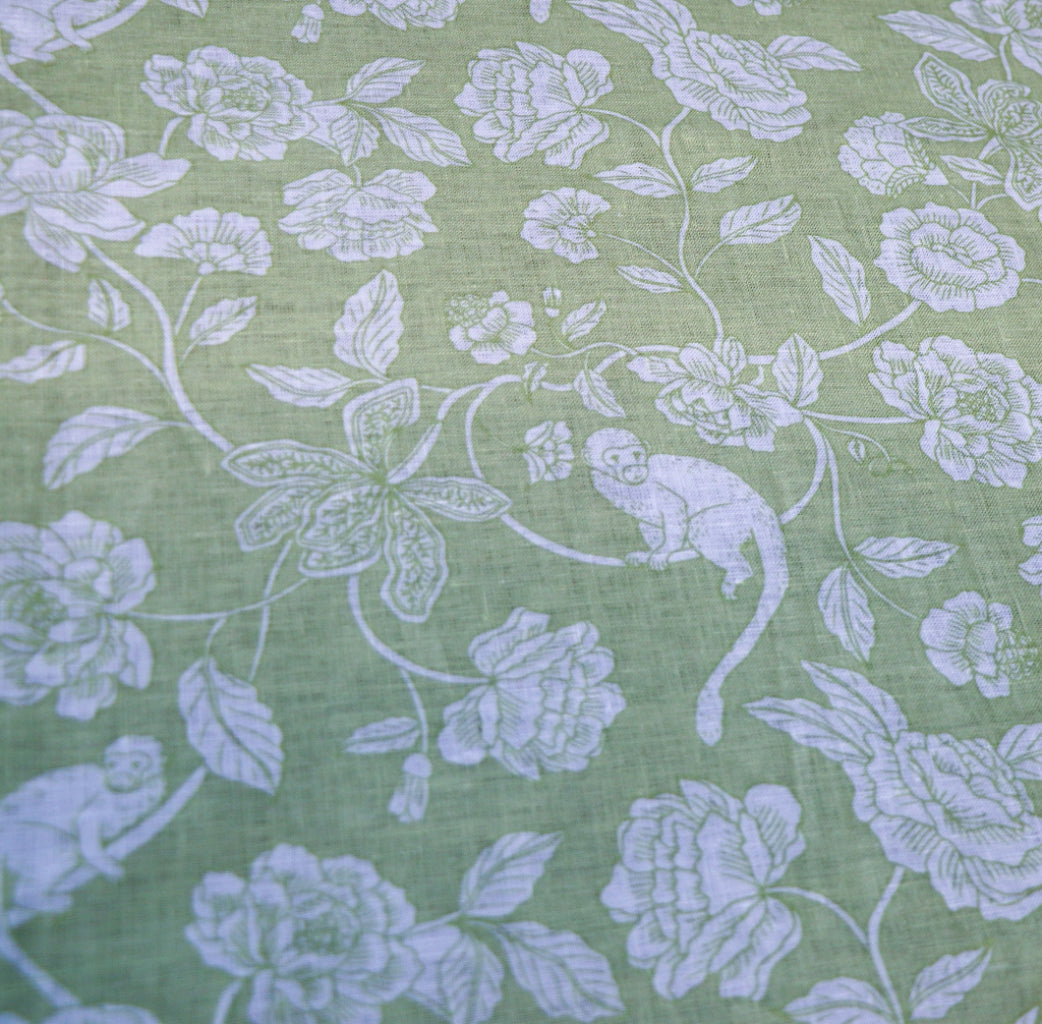 100% Premium Linen - Eden Flora Parlour Tablecloth