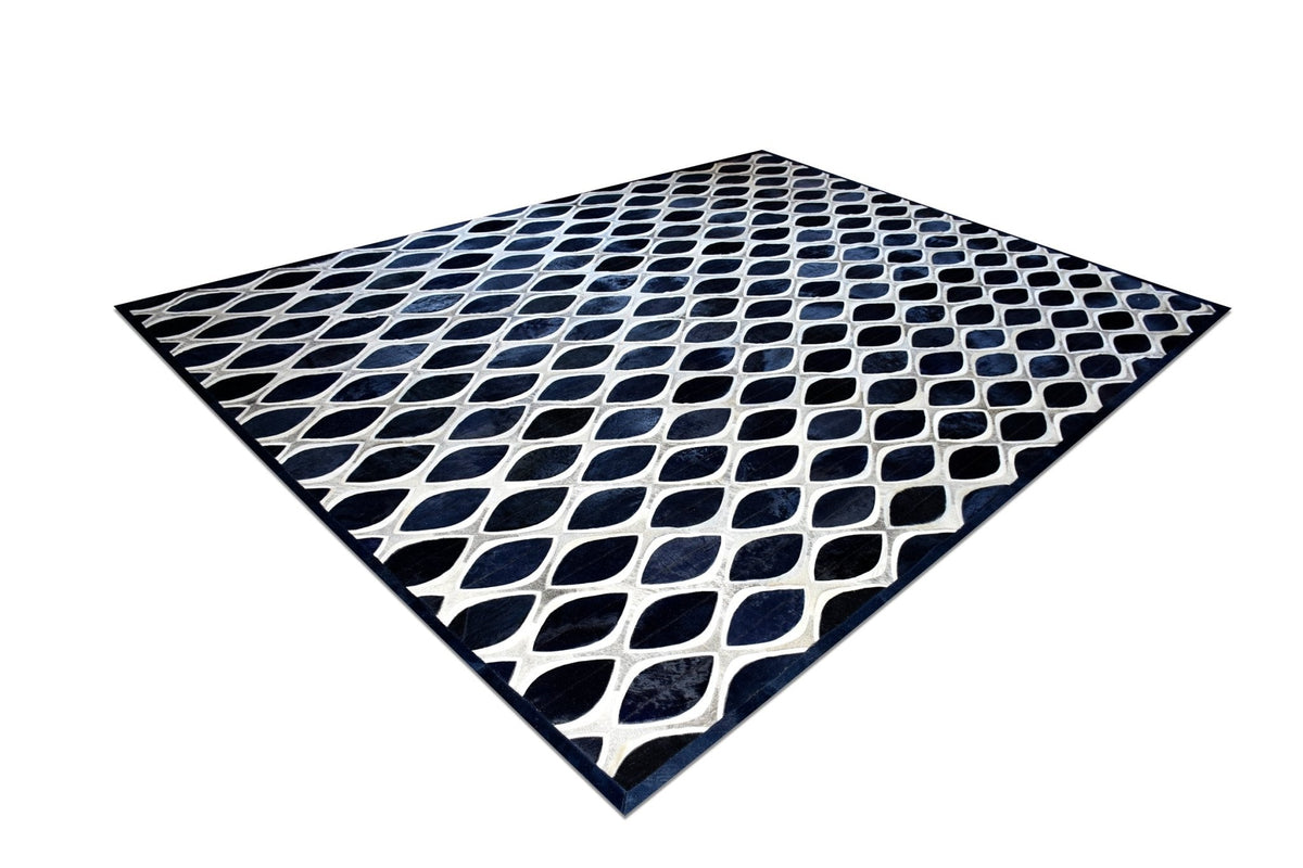 EYE CAT – Contemporary Custom Rug in Cowhide - Homelosophy, view 4
