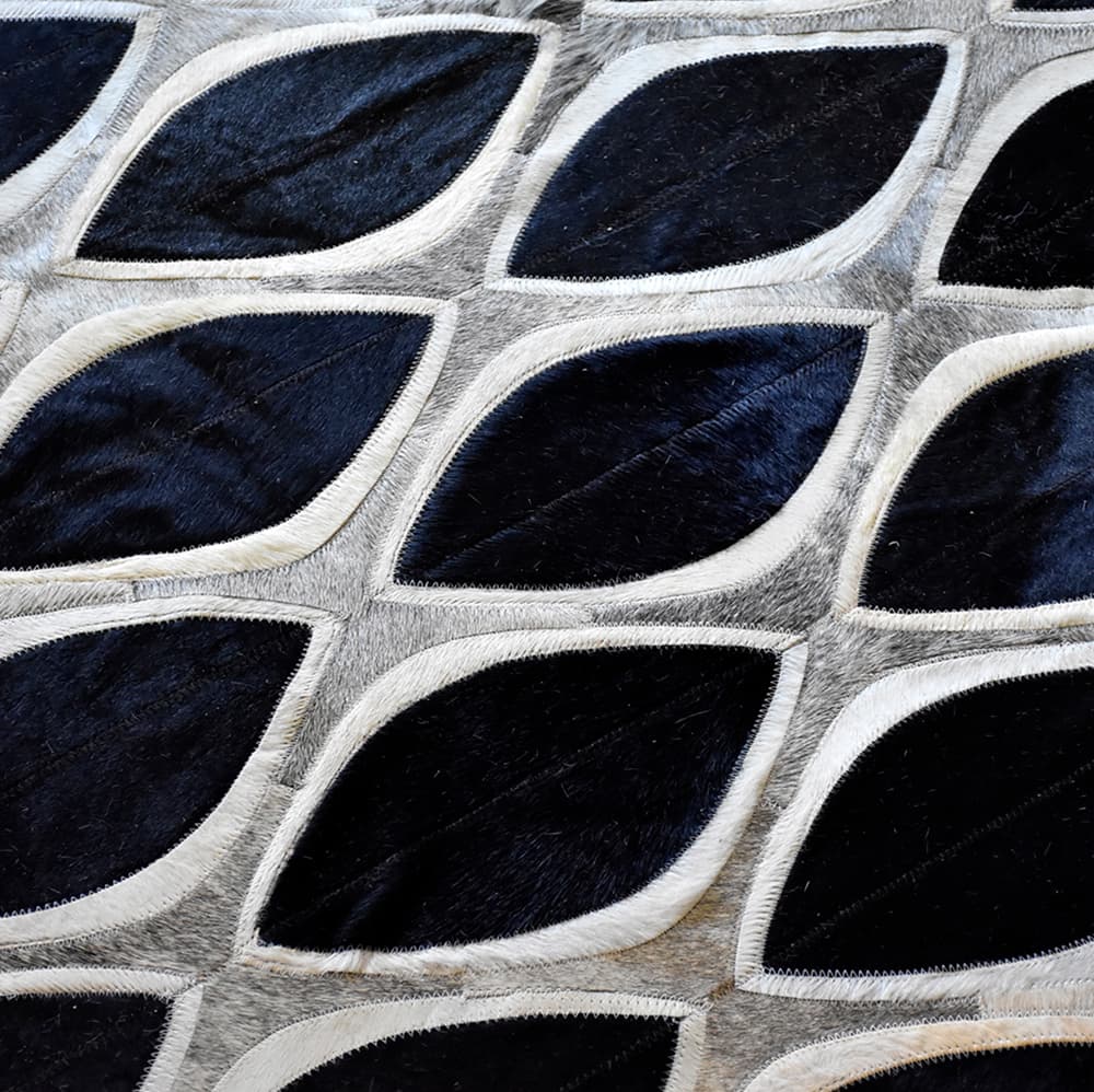 EYE CAT – Contemporary Custom Rug in Cowhide - Homelosophy