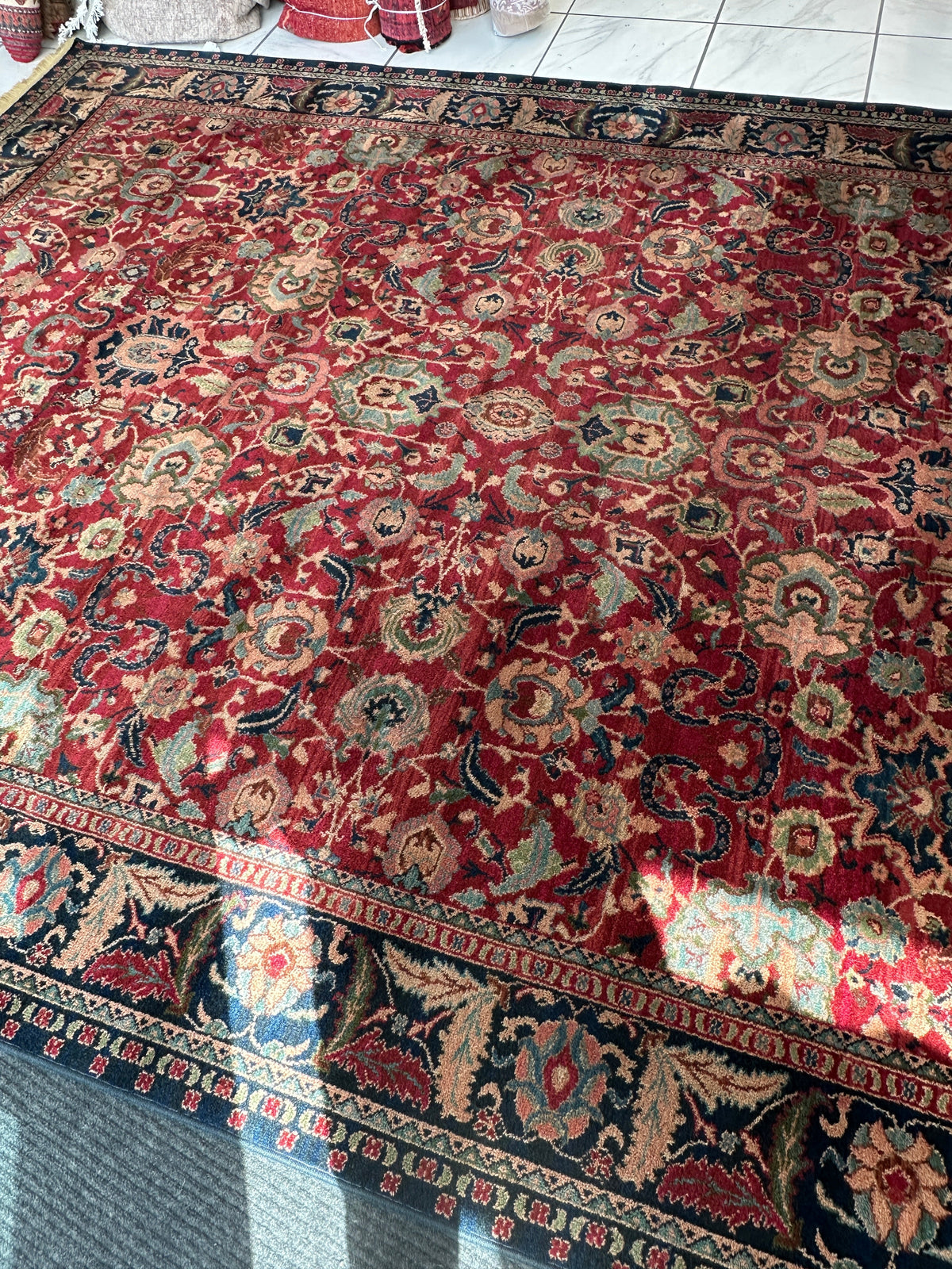 Karastan Samovar Teawash Rug 8'8" x 12', Machine-Made Wool, Vintage - Rugistan, view 8