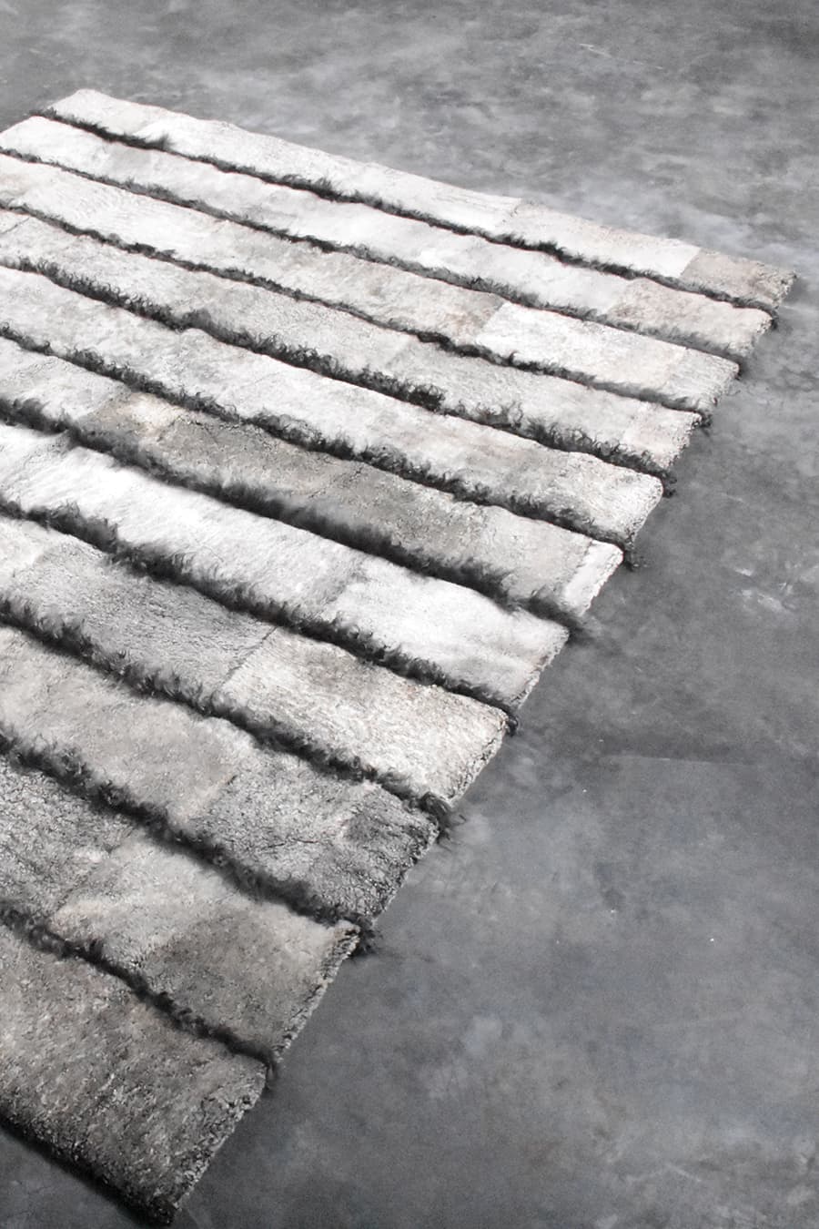 FUNKY STRIPES – Shearling Fur Rug for Cozy Bedrooms - Homelosophy, view 4