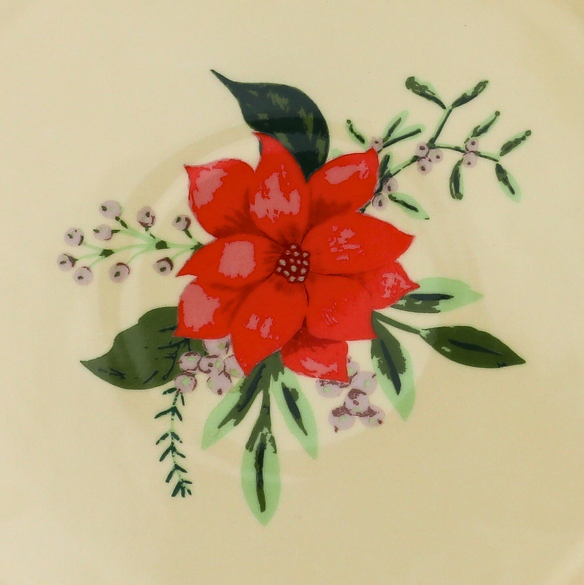 Fabled Flora Scalloped Dinner Plate - Case of 12 Plates (+3 Bonus Plates)