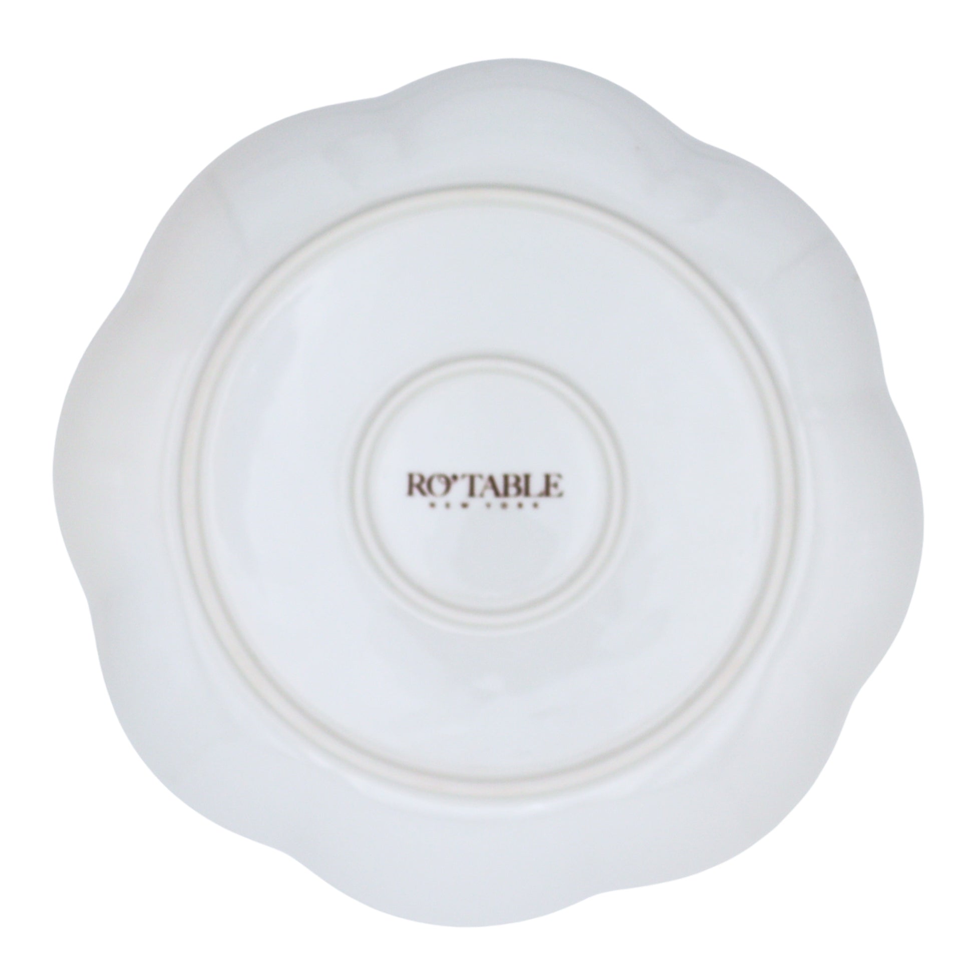 Fabled Flora Scalloped Dinner Plate - Set of 4 (+1 Bonus Plate)