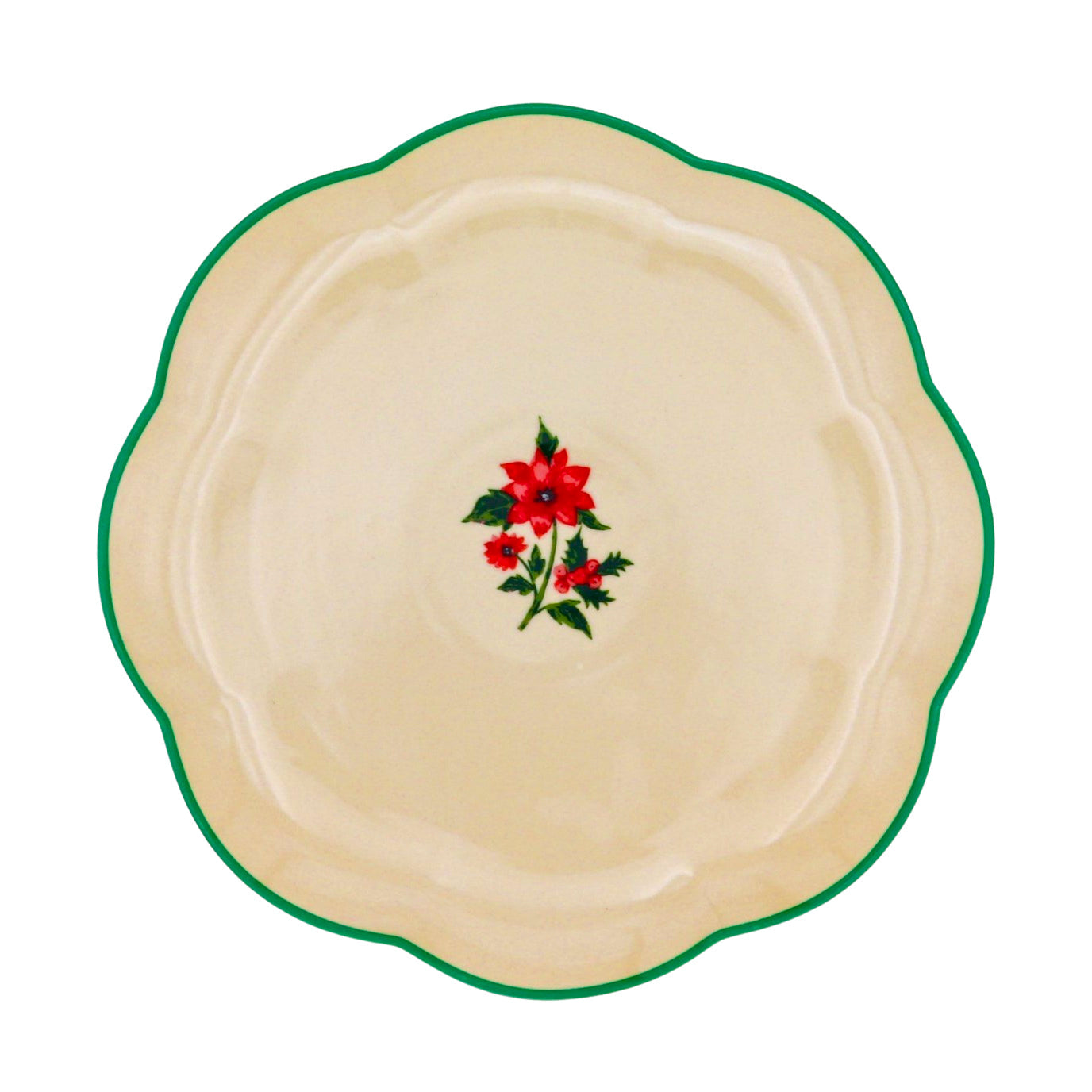 Fabled Flora Scalloped Starter Plate - Case of 12 Plates (+3 Bonus Plates)