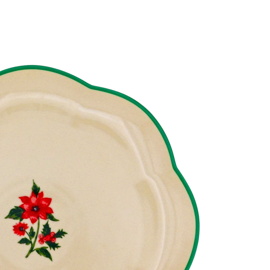 Fabled Flora Scalloped Starter Plate - Case of 12 Plates (+3 Bonus Plates)