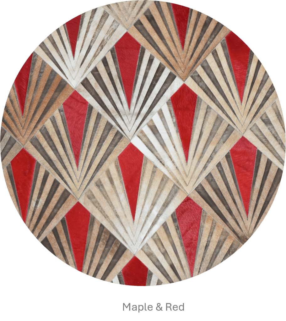 FLAME – Bold Lasered Luxury Rug in Premium Leather - Homelosophy, view 4