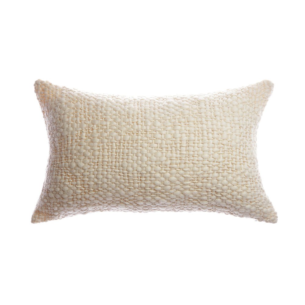 Flame Natural Wool Pillow - Homelosophy, view 5