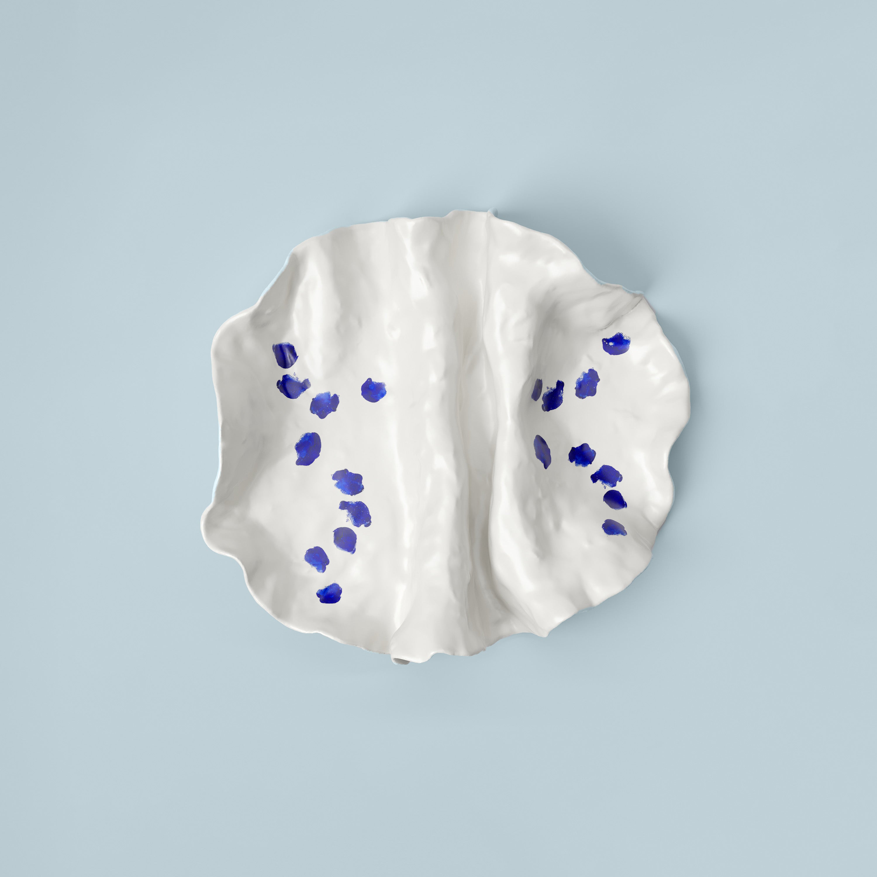 Frida White And Blue Porcelain Decorative Plate