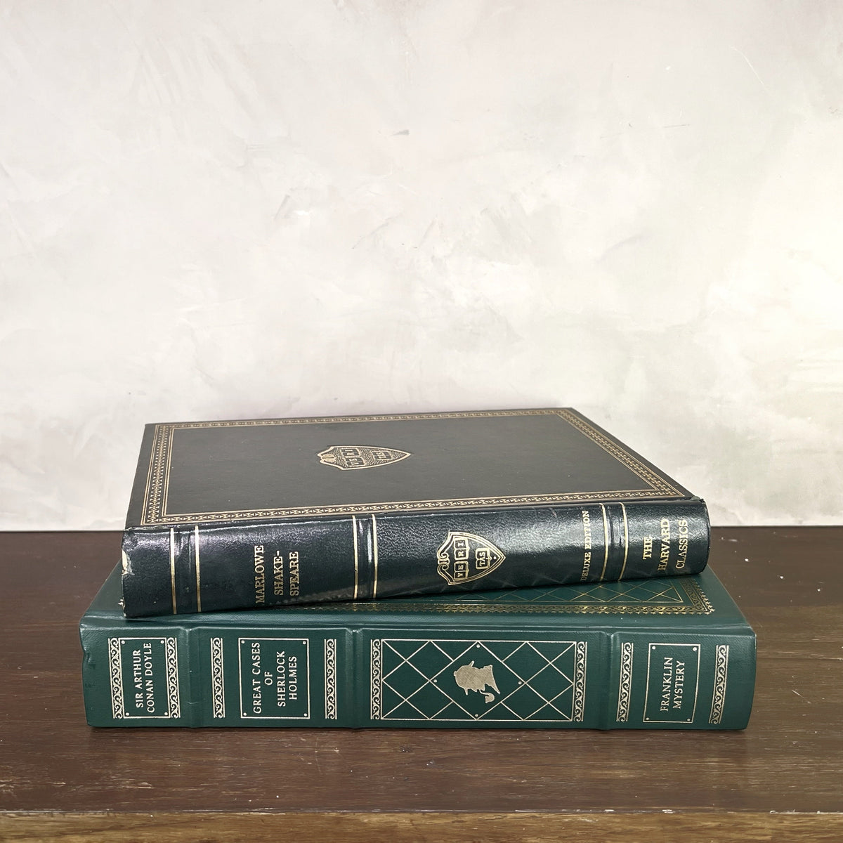 Vintage Green Gilded Books - Source by Studio Skara, view 2
