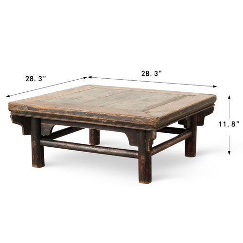Vintage Coffee Table with original lacquer 28.3x28.x11.8H image 2