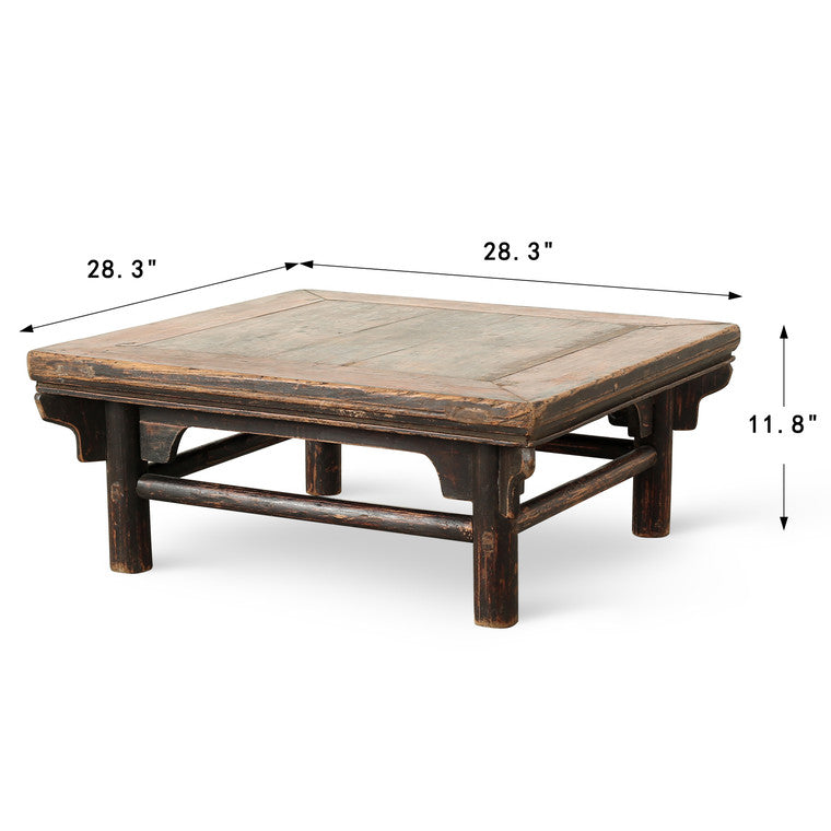Vintage Coffee Table with original lacquer 28.3x28.x11.8H image 3