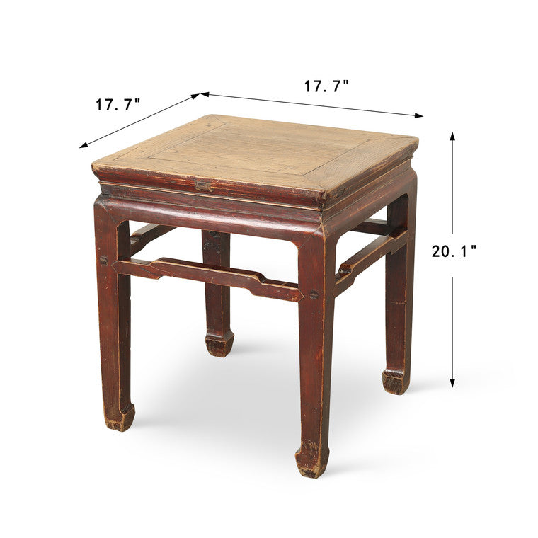 Pair of Antique Side Table 17.7x17.7x20.1H Elmwood image 3