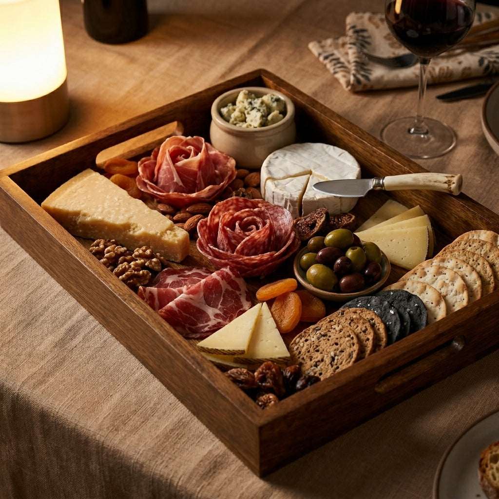 Rectangular Mango Wood Serving Tray Medium — House of Avana, view 2 of 8