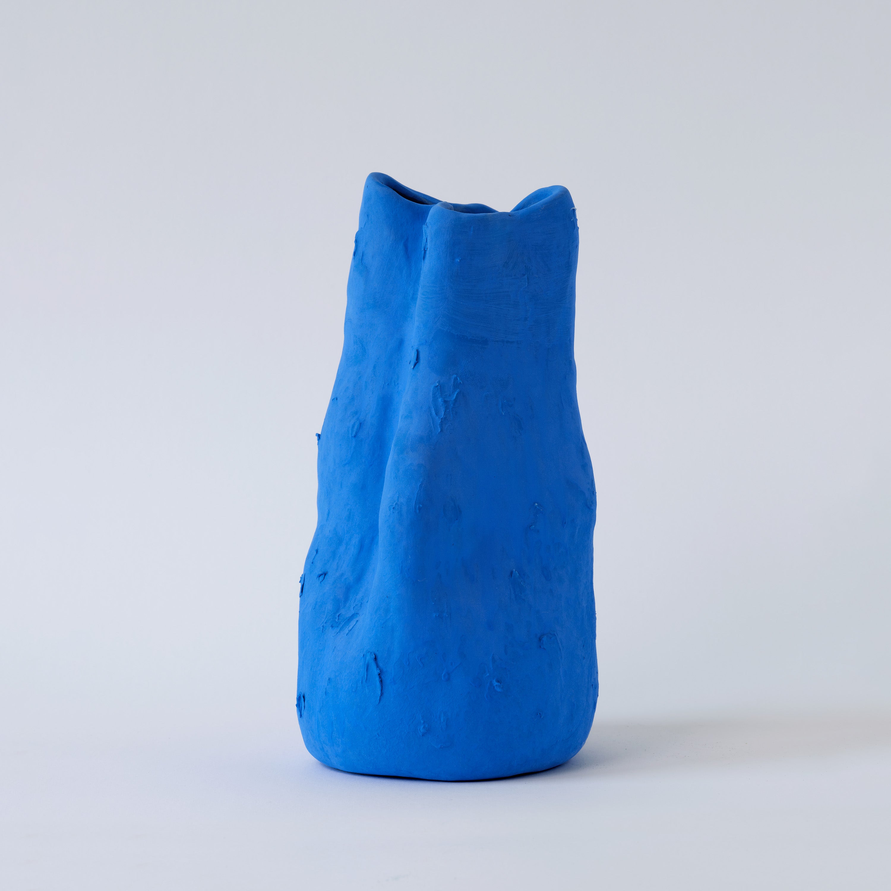Georgia Matte Blue Porcelain Vase