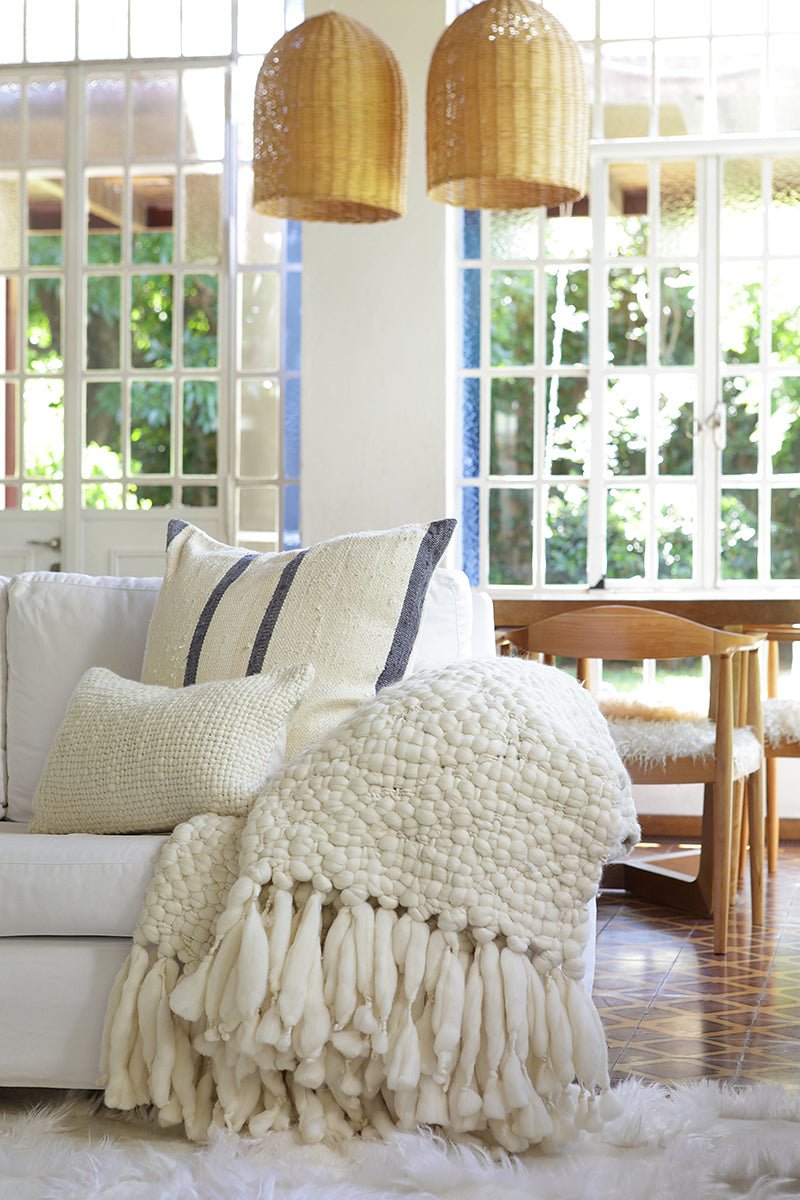 Clouds Chunky Knit Throw Blanket - Homelosophy, view 16