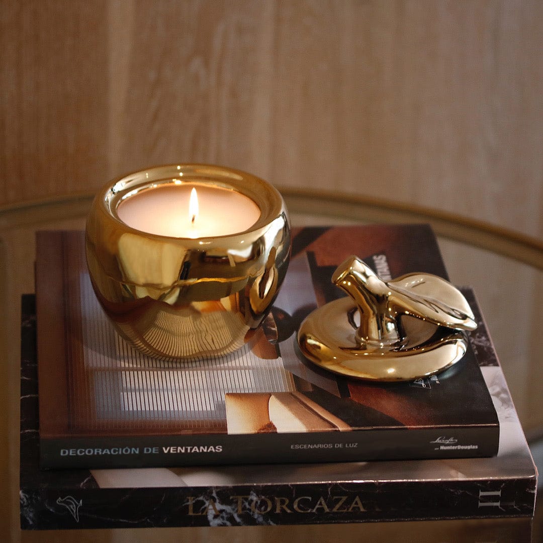 Gold Malus Apple Candle